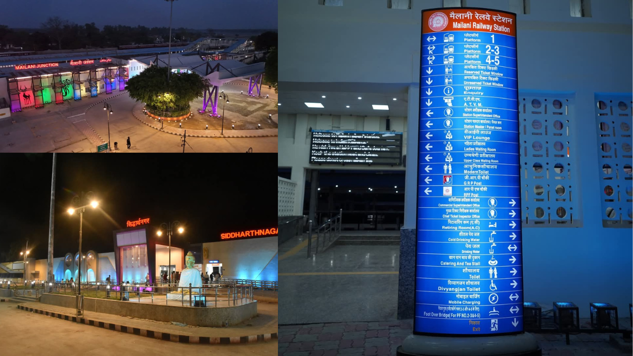 पूर्वोत्तर रेलवे द्वारा अमृत भारत स्टेशन योजना के तहत स्टेशनों का हुआ सुंदरीकरण