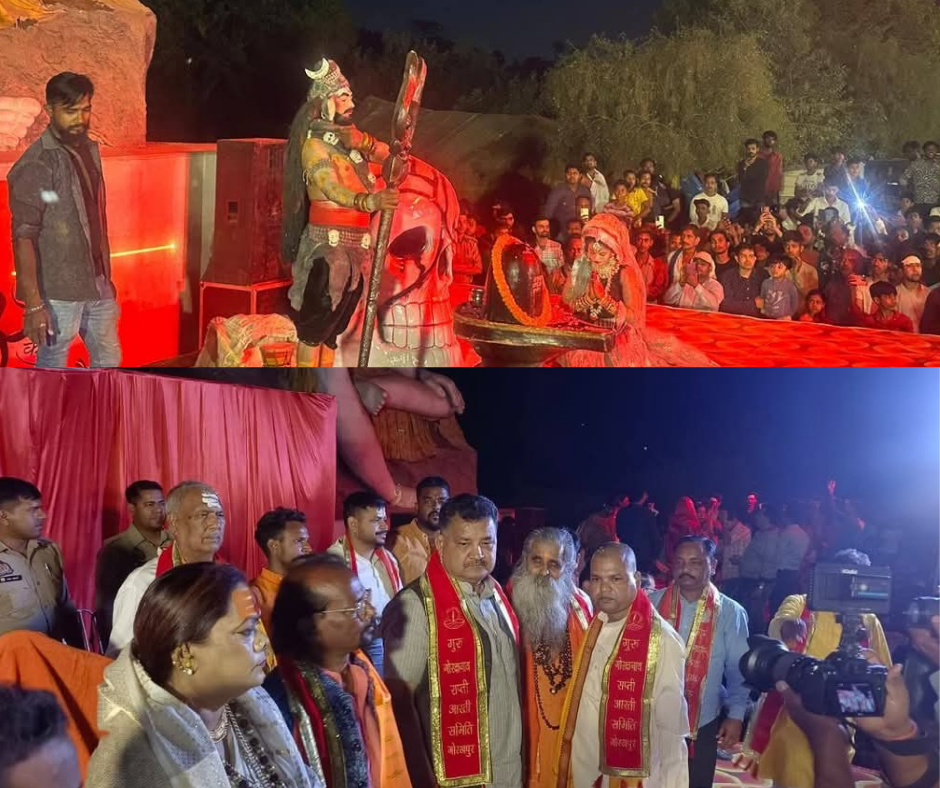 गोरखपुर 12/03/2025गुरु श्री गोरक्षनाथ राप्ती आरती समिति के द्वारा राप्ती नदी के तट पर मसान की होली का आयोजन समिति के अध्यक्ष उमेश अग्रहरि की अध्यक्षता में रंगमंच के कलाकारों द्वारा सम्पन्न हुआ।