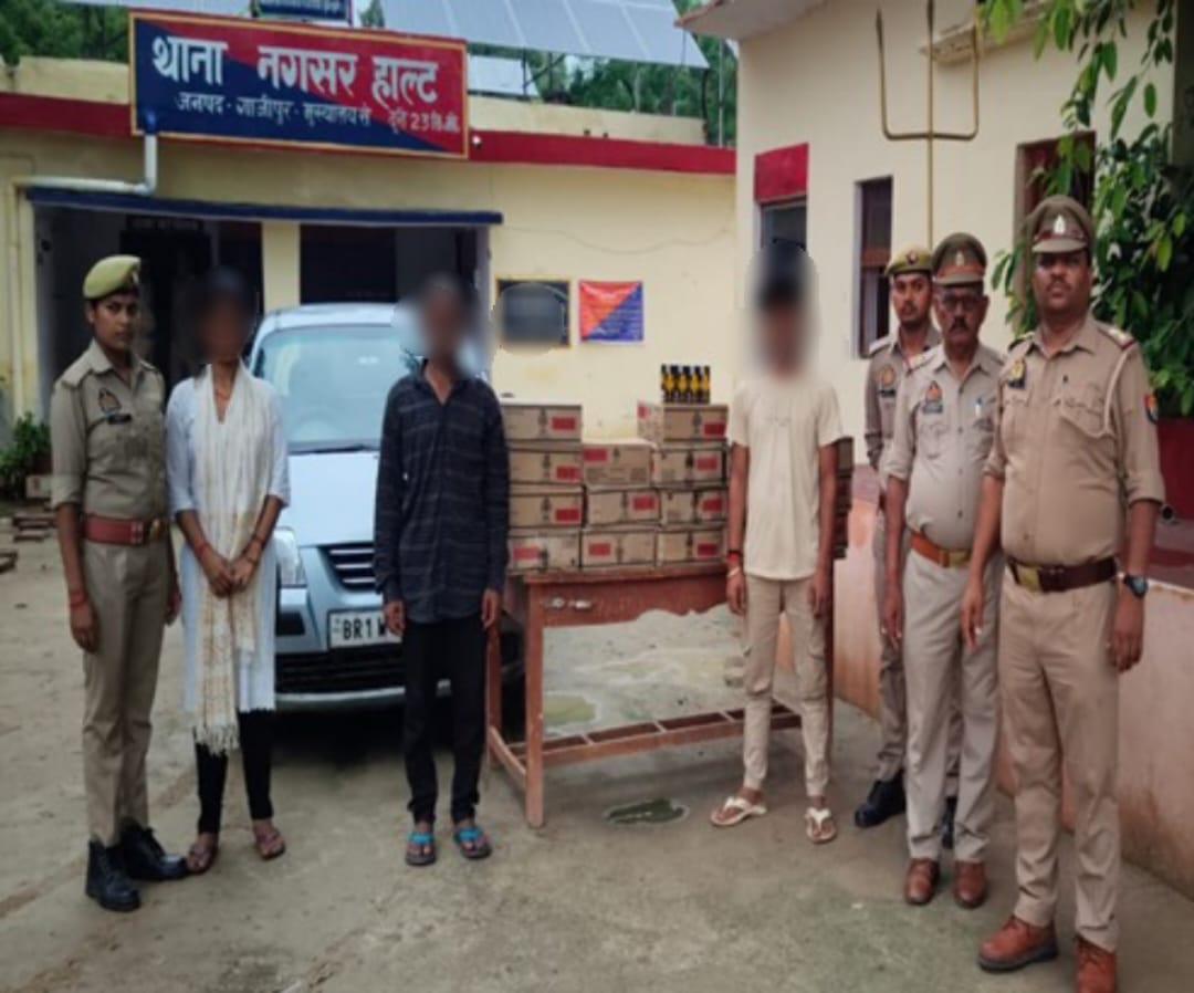 एक महिला सहित तीन शराब तस्कर गिरफ्तार