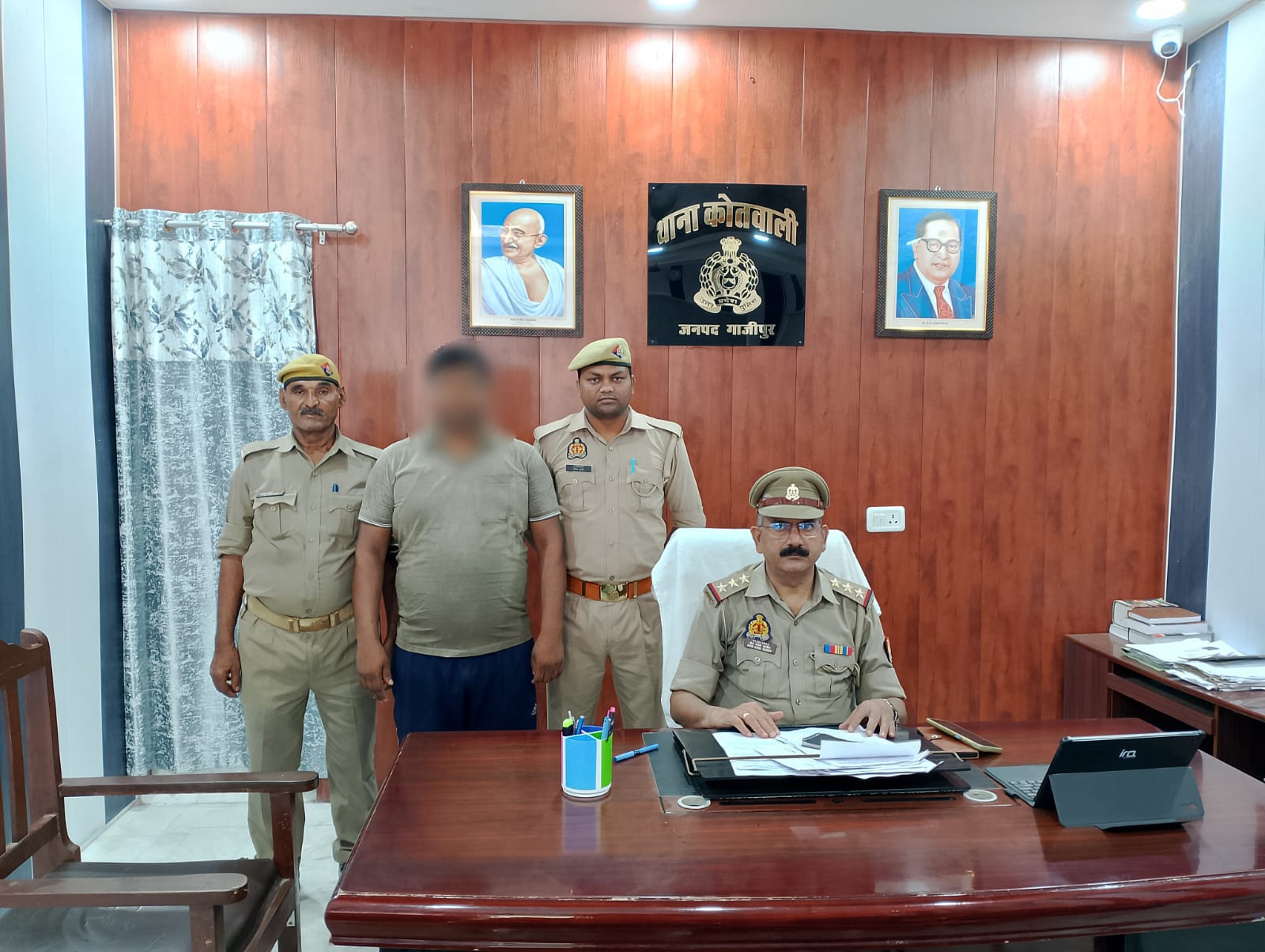 ज़मीनी विवाद में ट्रैक्टर से कुचलने की साज़िश, मुख्य आरोपी पुलिस के शिकंजे में