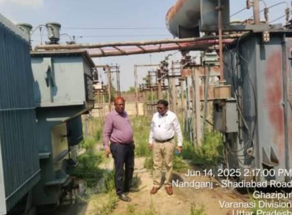 मुख्य अभियंता ने अंधऊ और नंदगंज उपकेंद्रों का किया निरीक्षण