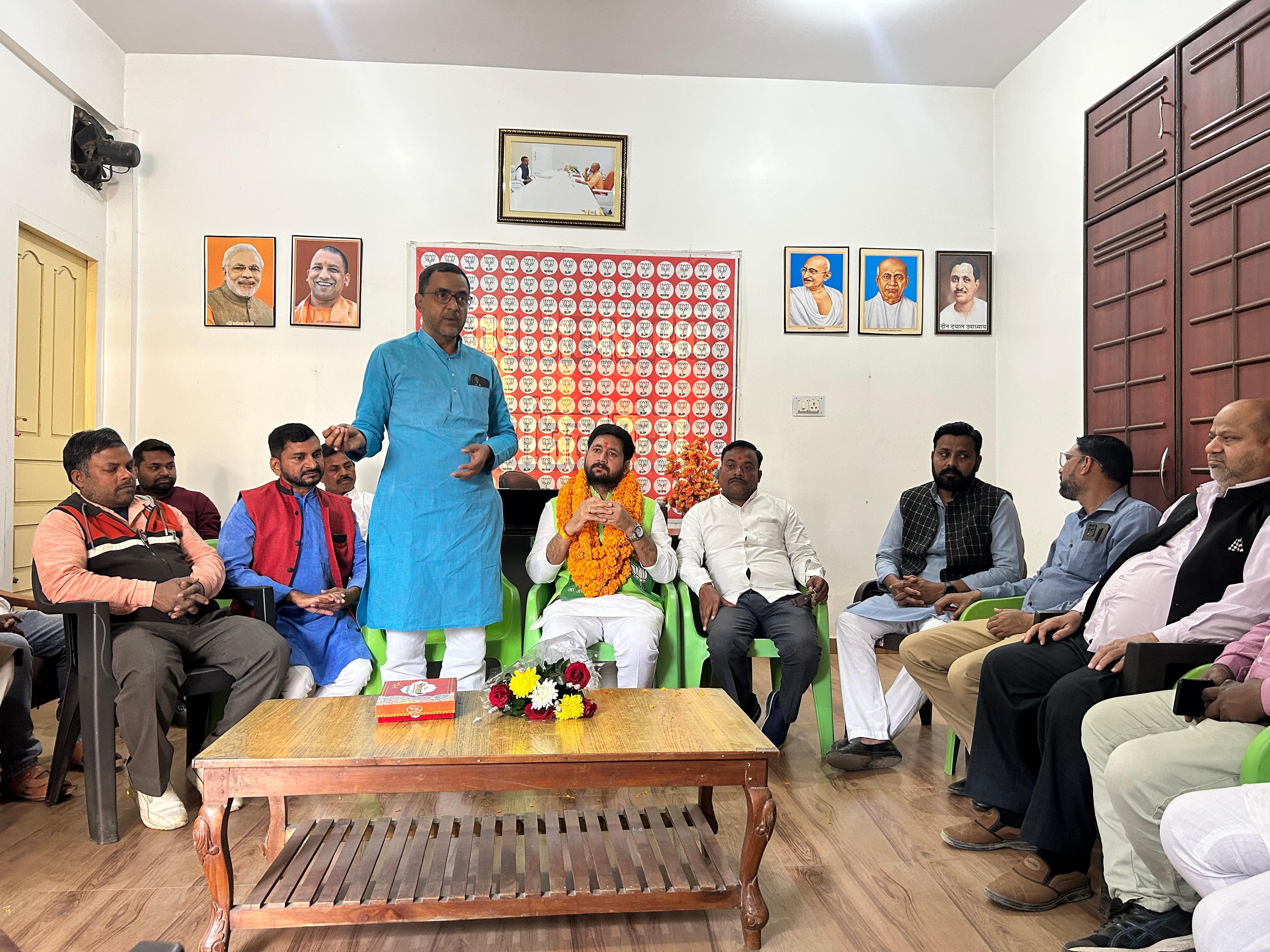 गोरखपुर भारतीय जनता पार्टी अल्पसंख्यक मोर्चा महानगर की बैठक